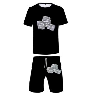 feiruiji backwoods shirt and shorts sets casual backwoods tshirt and pants tracksuits beach pants swim trunks suit for men