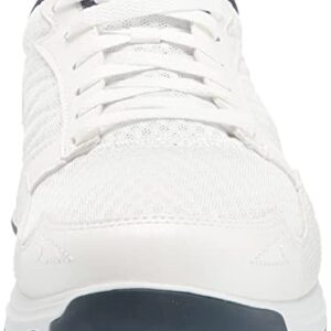 Skechers Men's Torque Sport Fairway Relaxed Fit Spiked Golf Shoe, White/Navy, 9.5