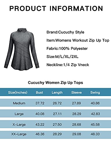 Black Long Sleeve Shirt Women,Cucuchy Hiking Shirts Raglan Sleeve V Neck Yoga Tops Lightweight Half Zipper Moisture Wicking Smooth Fashion Daily Workout Activewear Plain Black XLarge