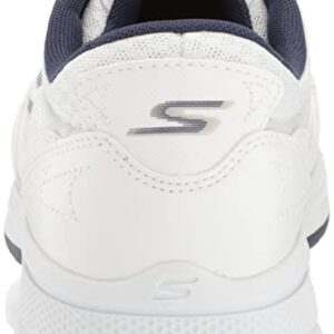 Skechers Men's Torque Sport Fairway Relaxed Fit Spiked Golf Shoe, White/Navy, 9.5