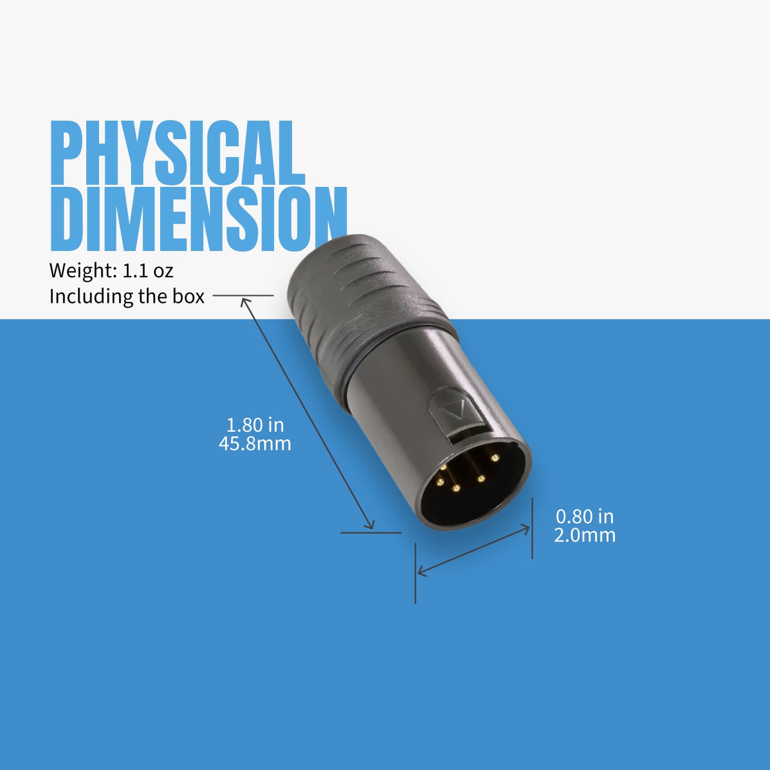 SIRS-E 2-Pack - CPoint DMXterminator XLR 5 Pin DMX Terminator 120 Ohm XLR5-TERM