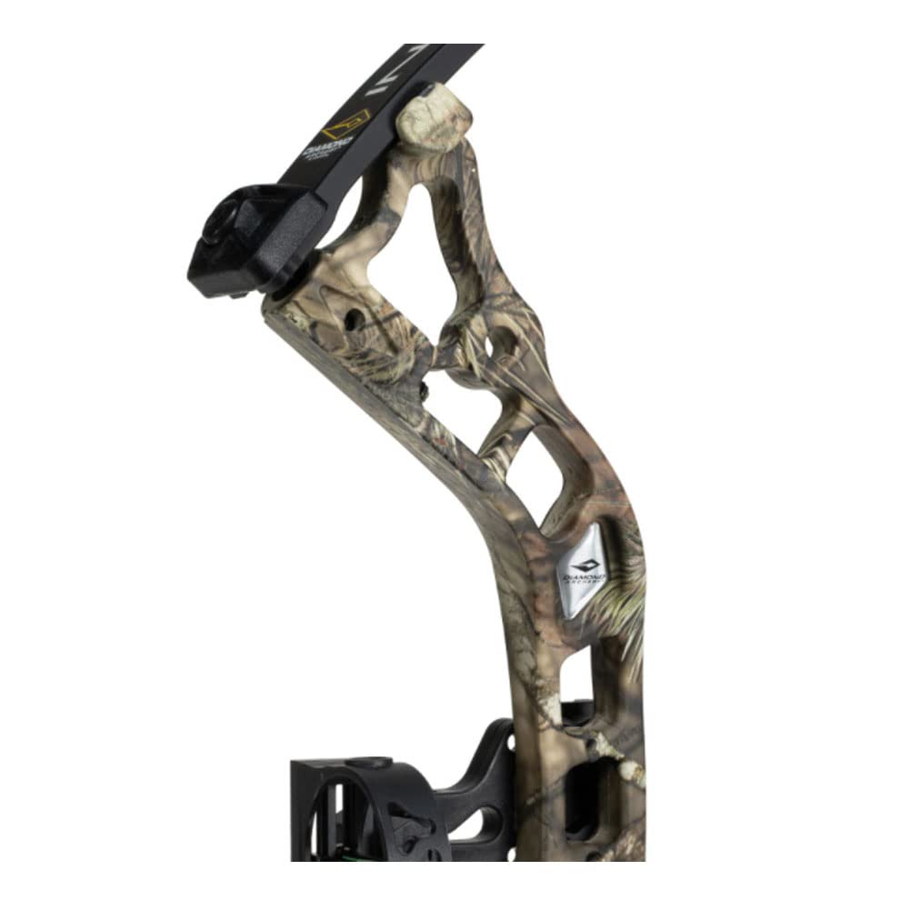 DIAMOND ARCHERY Infinite 305 Adjustable Fully Accessorized Hunting Compound Bow - 7-70 LBS Draw Weight, 19"-31" Draw Length, 305 FPS, Right Hand, Mossy Oak