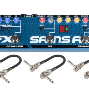 Briskdrop Tech 21 Bass Fly Rig V2 Bundle with 3 MXR Patch Cables(BassFlyRigV2Bundle)