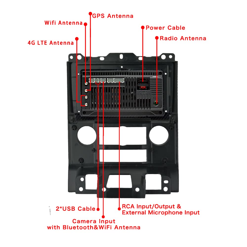 LEXXSON Android 11 System Car Radio Octa Core Head Unit, 9 inch High Definition Touch Screen Bluetooth USB Player 2G+32G NAND Memory Flash for Ford Escape 2008-2012/Mazda Tribute 2008-2012