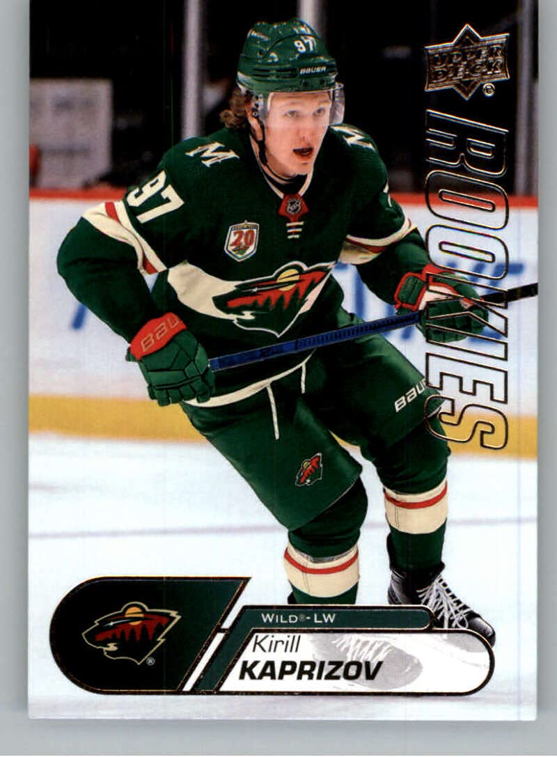 2020-21 Upper Deck NHL Star Rookies #25 Kirill Kaprizov Minnesota Wild Hockey Card (RC - Rookie Card) NM-MT