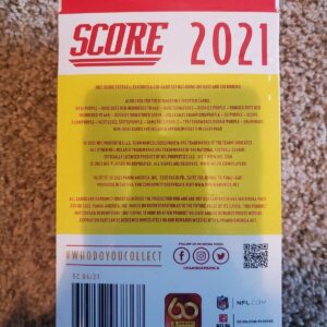 2021 Panini Score NFL Football HANGER box (60 Cards/Box)