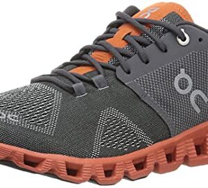 On Running Men's Cloud X Textile Synthetic Shoes, Rust/Rock, Size 13 M US