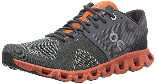 On Running Men's Cloud X Textile Synthetic Shoes, Rust/Rock, Size 13 M US