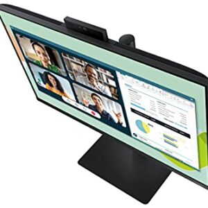 Samsung S40VA Series 24-Inch Computer Monitor, HDMI Monitor, 75Hz Monitor, IPS Monitor, Built-in Webcam, Built-in Speaker & Mic, FreeSync Premium (LS24A400VENXZA)