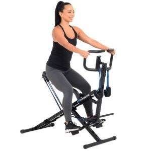 exerpeutic tug-n-tight squat leverage rowing machine with mycloudfitness app