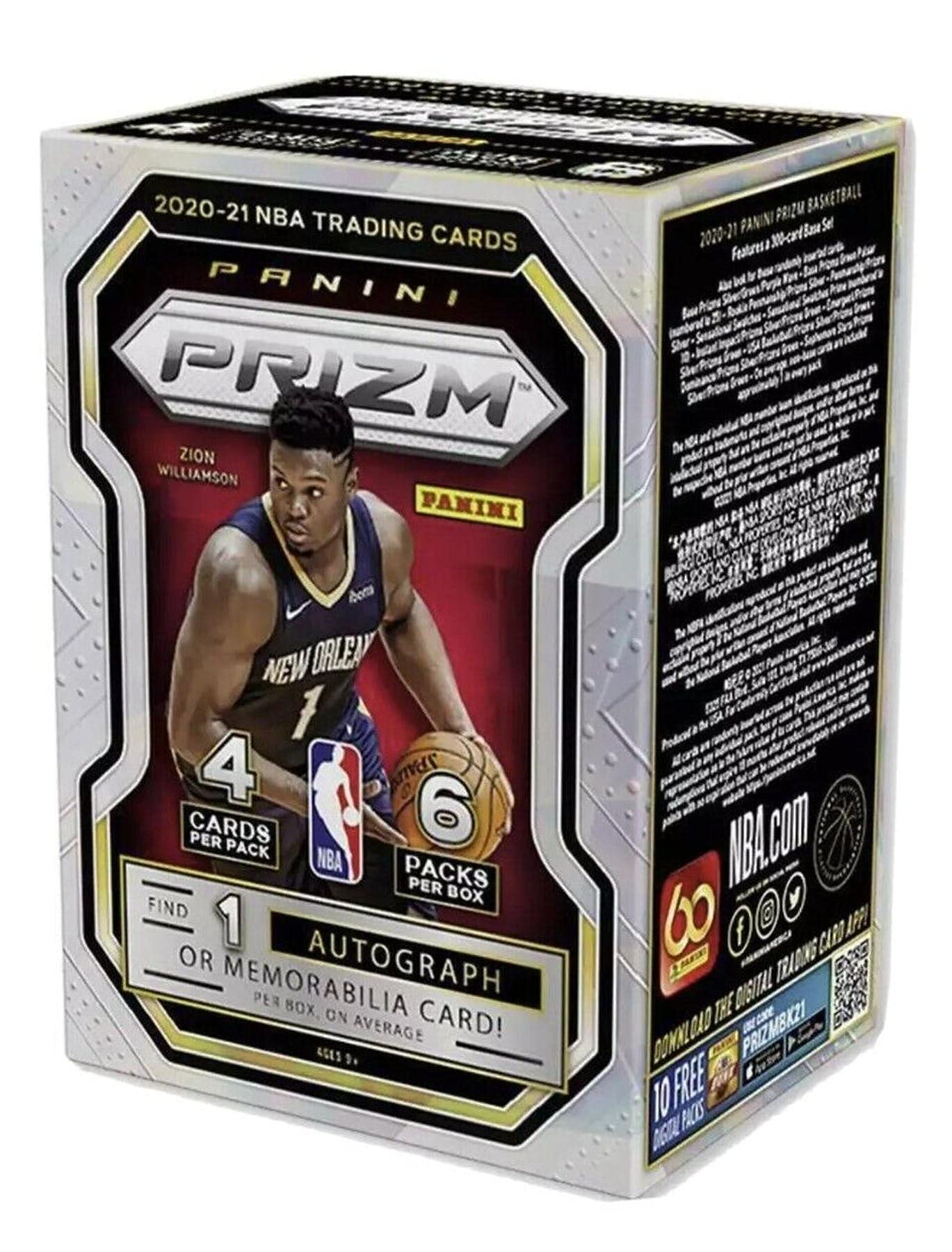 2020/21 Panini Prizm NBA Basketball Blaster Box 6 Packs Per Box Factory Sealed Box