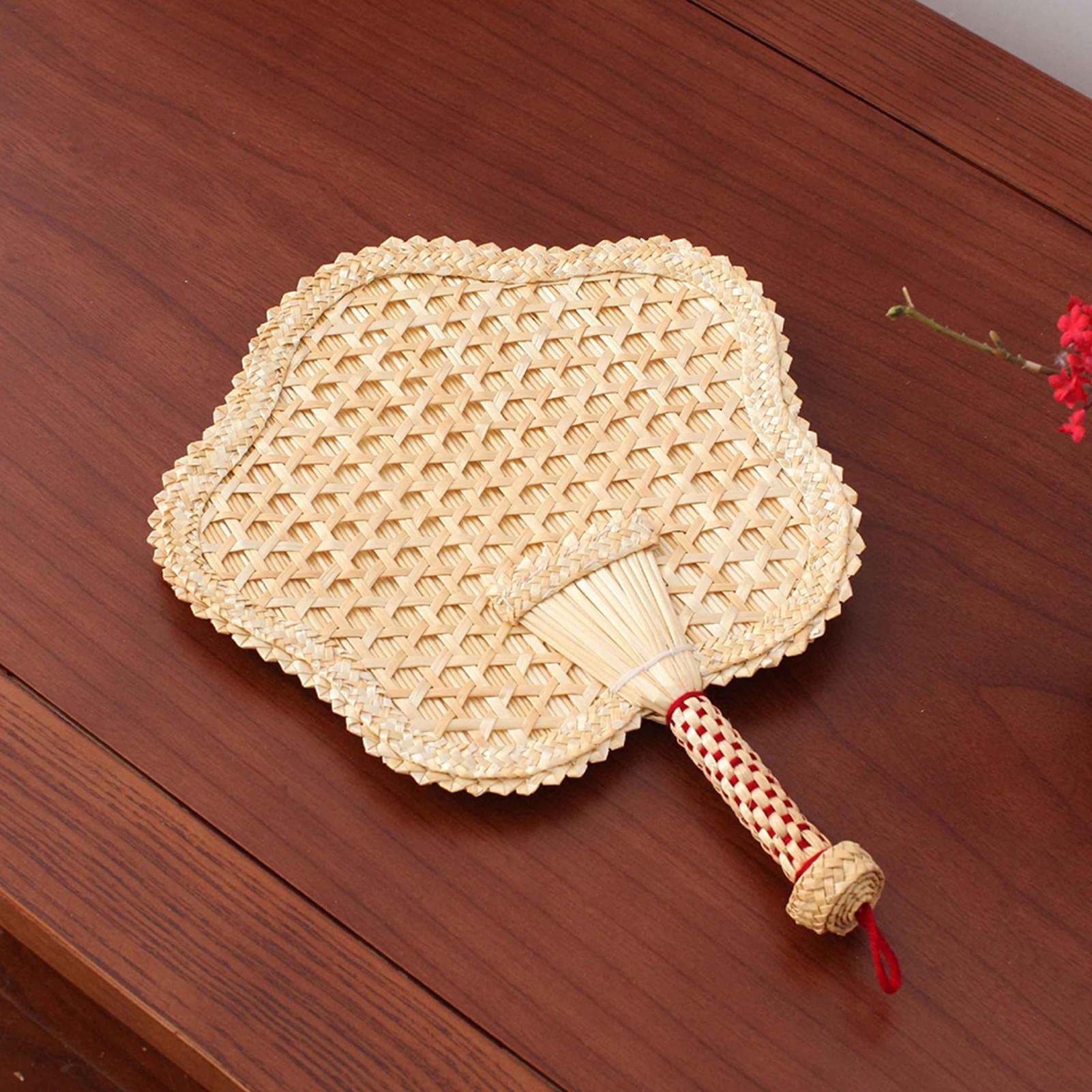 voloki Fan Hand, Natural Raffia Hand Fans Pure Hand-Woven Wheat Straw Hand Fans, Hand Rocker Fan, Handmade Raffia Fans, Wedding Favor Fans, Favor for Wedding Summer Friendly