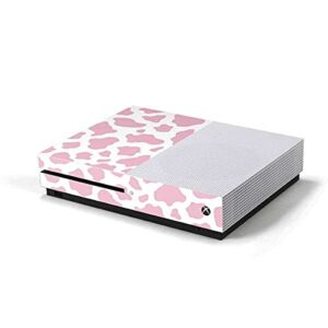 skinit decal gaming skin compatible with xbox one s console - officially licensed originally designed pink cow print design