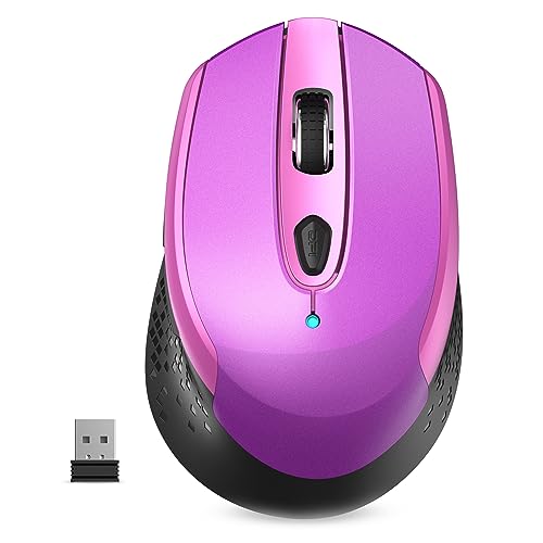 RaceGT Wireless Mouse, 2.4G Silent Cordless Mouse for Laptop, Mouse with 6 Buttons and 3 Adjustable DPI for Computer, Deskbtop, MacBook, PC