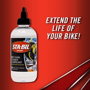 STA-BIL SPORT Bike Chain Cleaner & Lubricant - Prevents Rust on Chains, Cables, and Derailleurs, Premium Lubricant, Easy to Apply, Preserves Bike Chains, 8oz (22406)