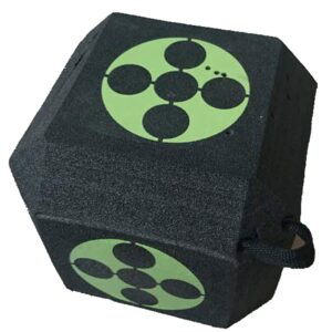 Nicedea, Training Target Square 3D Target Cube 6Sided Foam Arrow Dice SelfHealing Broadhead Target, Black