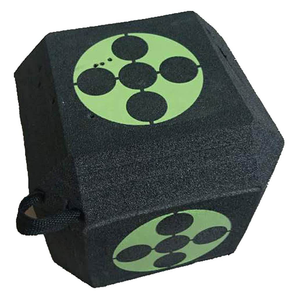 Nicedea, Training Target Square 3D Target Cube 6Sided Foam Arrow Dice SelfHealing Broadhead Target, Black