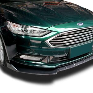 Q1-Tech Q1-TECH, Front Bumper Lip fit for compatible with 2017-2018 Ford FusionMondeo, Front Bumper Lip Spoiler Air Chin Body Kit Splitter Painted Glossy Black, (SPORT-Style)