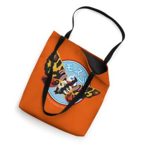 Godzilla Mothra Illustrated Orange Tote Bag