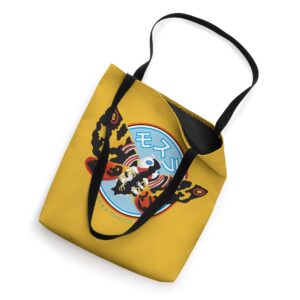 Godzilla Mothra Illustrated Yellow Tote Bag