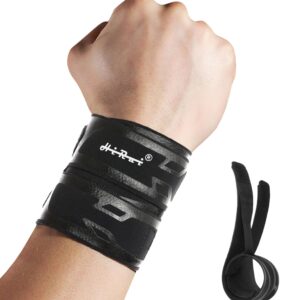 HiRui Wrist Brace Wrist Wrap for TFCC Tears, Ultra-thin Compression Wrist Strap Wrist Support for Workout Basketball Tennis Weightlifting Tendonitis Carpal Tunnel Syndrome-Adjustable (Black, 1 Pack)