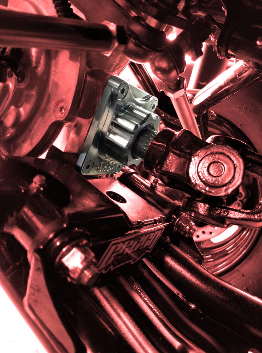 Polaris Short Billet Pinion Cover For 2013-2022 Polaris Scrambler & 2015-2022 Polaris Sportsman Cecco Racing Made in the USA Heavy Duty