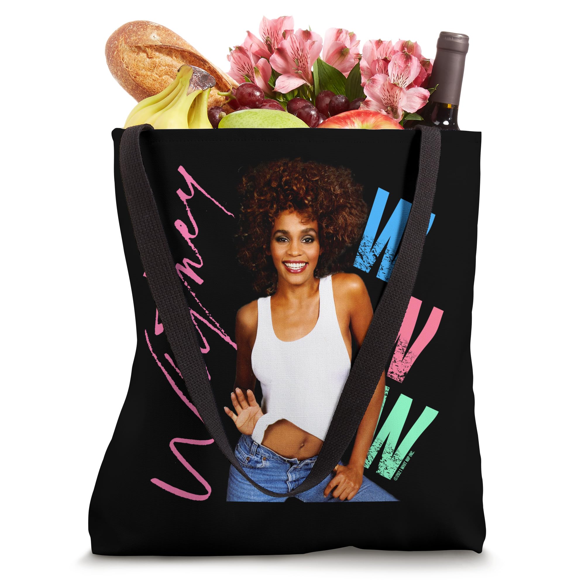 Whitney Houston I Wanna Dance With Somebody Tote Bag