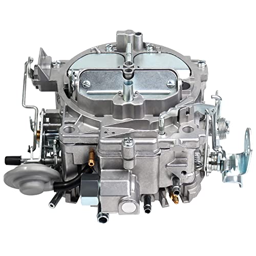 4 Barrel Carburetor Carb For 1901R Rochester Quadrajet 4MV Chevy 1966-1973 - Summit Jegs Divorced Choke 1901-GG 4-BBL, Replace for Corvettes 1975-1979 750 CFM Vacuum Secondary Durable