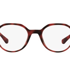 Persol PO3253V Square Prescription Eyewear Frames, Red/Demo Lens, 49 mm