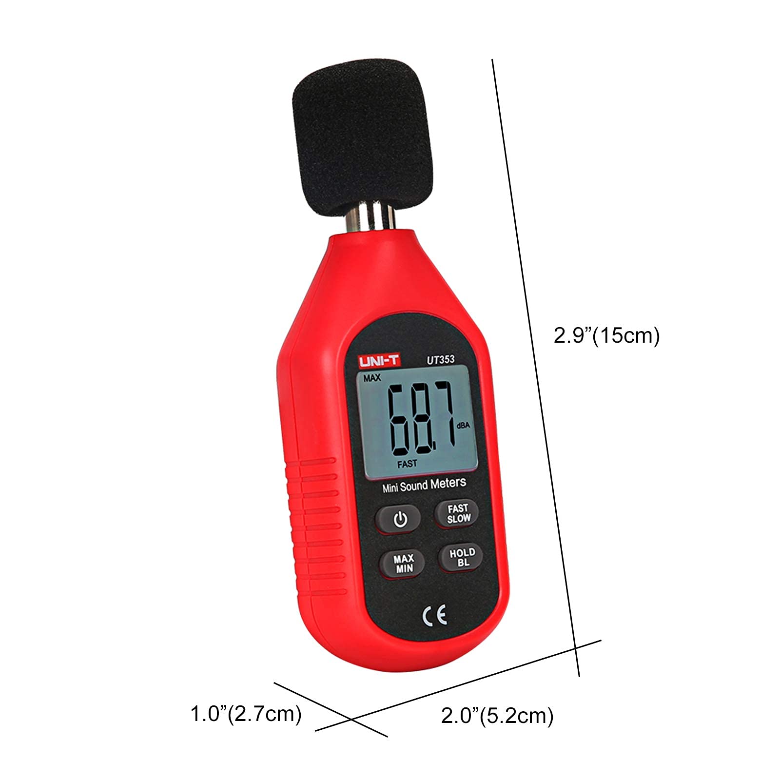 UNI-T UT353 Decibel Meter 30-130dB, UT363 Handheld Anemometer Wind Speed Meter