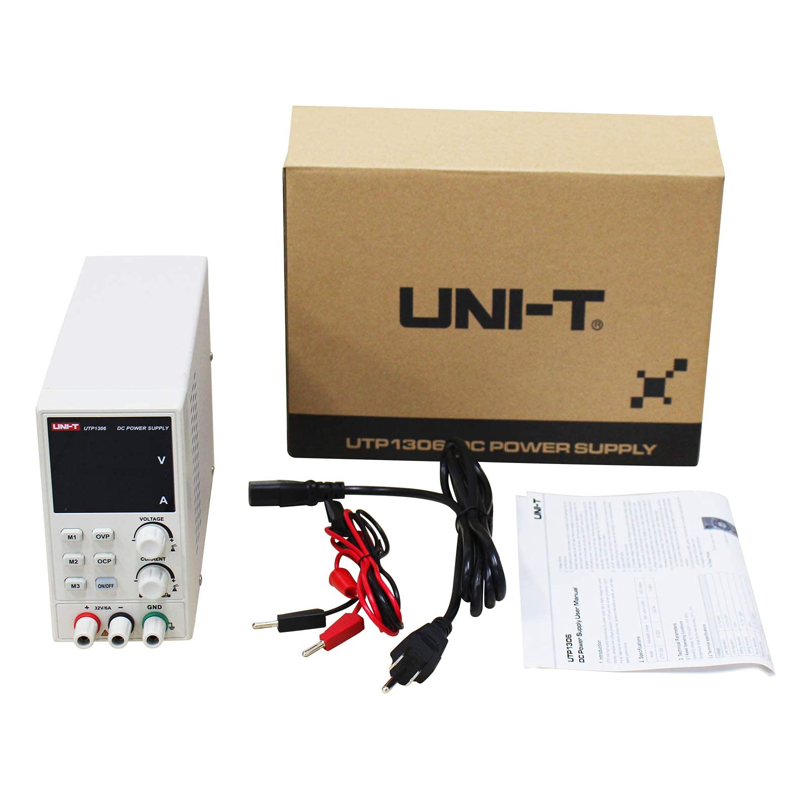 UNI-T Clamp Meter DC Power Supply Kit, UT204R, UTP1306