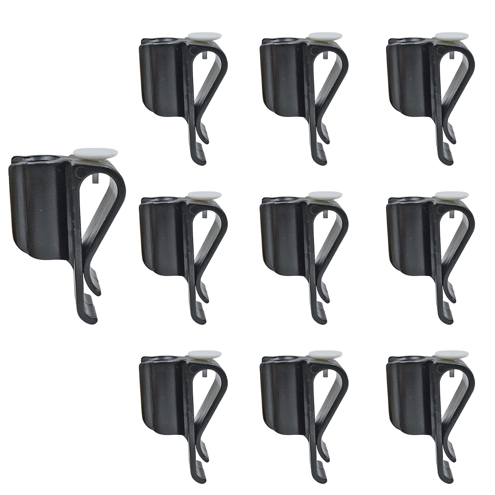 10 Pack Golf Club Bag Clips On Putter Clamp Holder Organizer Value Durable Plastic Black Putting Clip Golf Accessories for Men Women Golfer