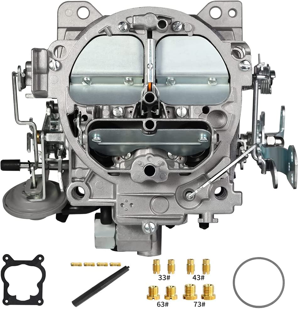 4 Barrel Carburetor Carb For 1901R Rochester Quadrajet 4MV Chevy 1966-1973 - Summit Jegs Divorced Choke 1901-GG 4-BBL, Replace for Corvettes 1975-1979 750 CFM Vacuum Secondary Durable