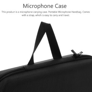 Happyyami Wireless Microphone Case Portable Microphone Hard Shell Mic Case Handbag Storage for Projector Case Microphone Case Recorder 30139cmCm