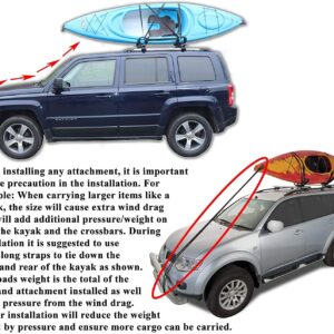 BrightLines Customized Crossbars Roof Racks Compatible with 2021 2022 2023 2024 Ford Bronco Sport Base & Big Bend Models for Kayak Luggage ski Bike Carrier