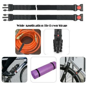 Cosmos 2 Pcs Bike Wheel Stabilizer Straps Anti-Slip Adjustable Fastening Tie Down Straps Reusable Versatile Hook & Loop Securing Straps