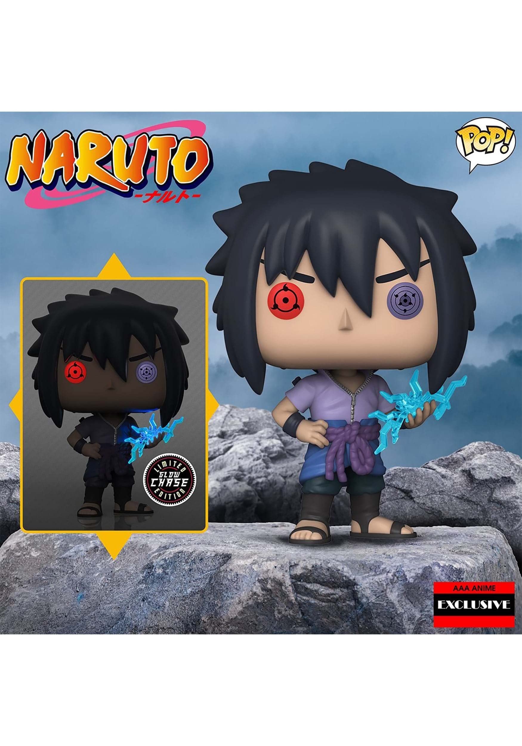 Funko Naruto Shippuden Sasuke Uchiha (Rinnegan) Pop Figure (AAA Anime Exclusive)