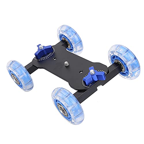 Voluxe Camera Dolly Wheel, Camera Dolly Skater, Silicone 1 PCS 1/4'' Screw 10KG Payload for Cellphone DSLR Camera Action Camera Photographers