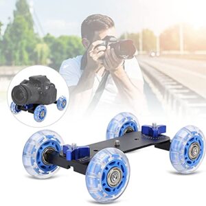 Voluxe Camera Dolly Wheel, Camera Dolly Skater, Silicone 1 PCS 1/4'' Screw 10KG Payload for Cellphone DSLR Camera Action Camera Photographers