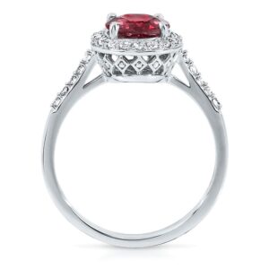 etneyjewels 2.6 Carat Natural Diamond With Red Ruby Oval Cut Bridal Enagagement Rings For Women 10K White Gold Anniversary And Wedding Prong Setting (Centre Gemstone 2 ctw,Clarity I2,Color HI, 11)