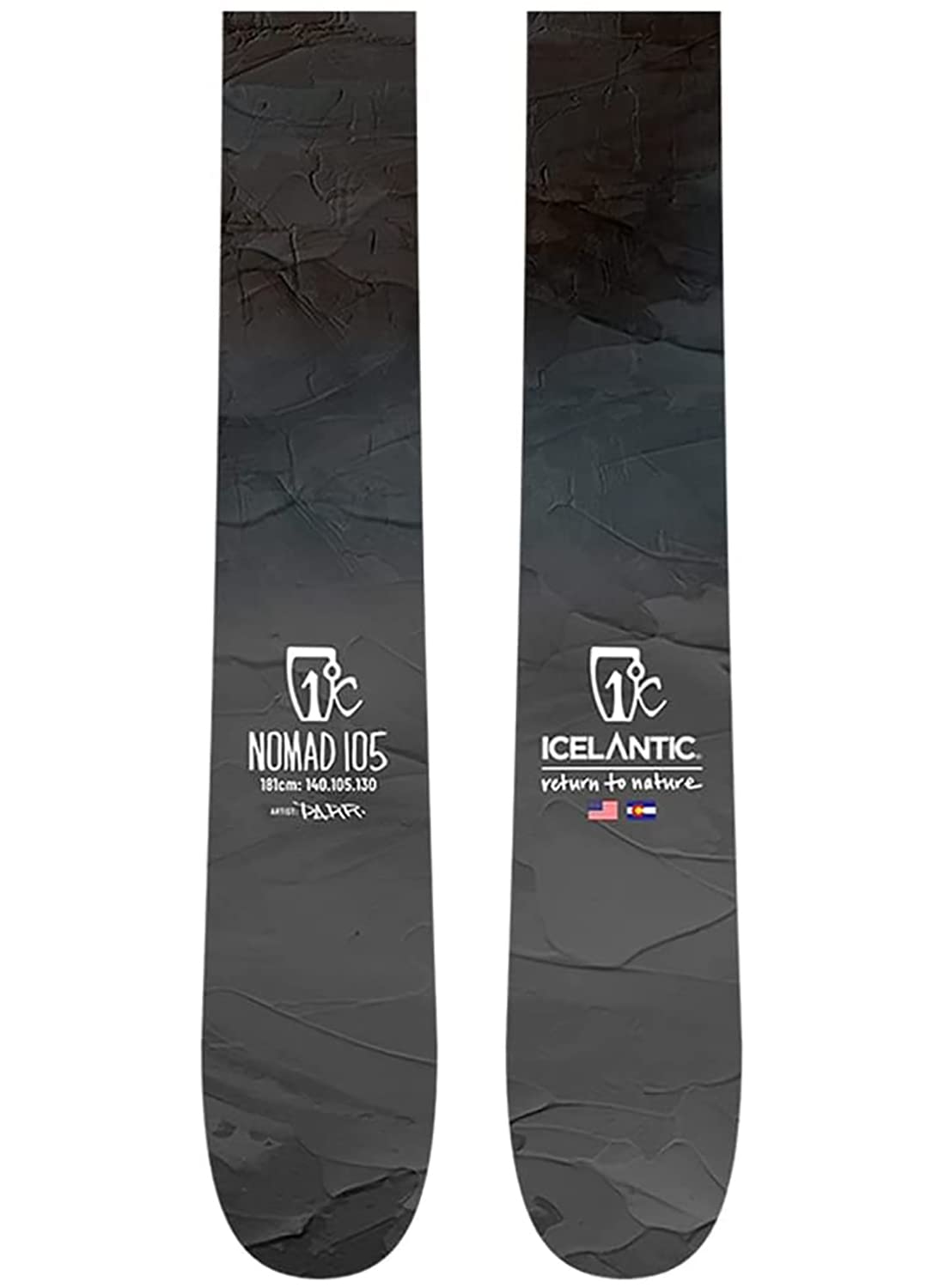 Icelantic Men's All-Mountain Freeride Lightweight 21/22 Nomad 105 Alpine Skis for Intermediate Level, 171