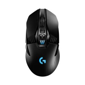 Logitech G903 LIGHTSPEED Wireless Gaming Mouse W/ Hero 25K Sensor, PowerPlay Compatible, 140+ Hour Battery Life and Lightsync RGB, Ambidextrous, 107G+10G optional, 25,600 DPI, Black (Renewed)