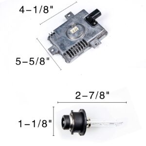 W3T14371 Xenon HID Headlight Ballast Control Unit W/D2S Bulb & Igniter Module Compatible with 02-05 Acura TL/TSX/TL Type-S 04-09 Honda S2000 04-06 Mazda 3