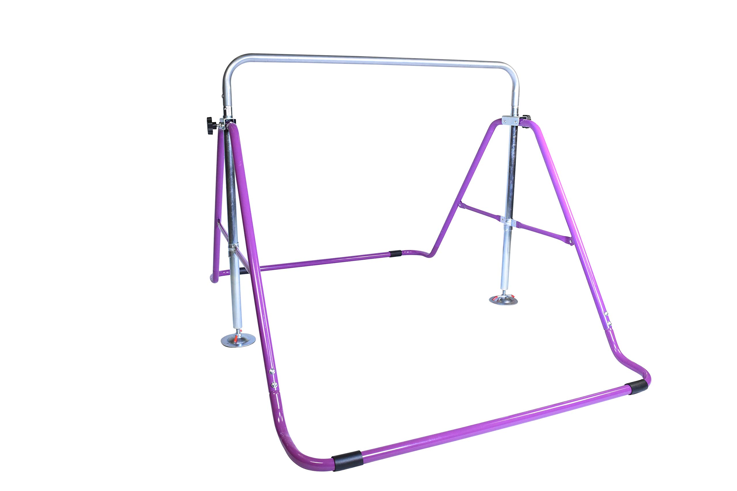 Gymnastics Bar Kids Home Training Kip Bar | Expandable Horizontal Kip Bar Folding Home Gym Equipment Boys and Girls | Junior Gymnastics Training Jungle Gym Monkey Bar Playground Gymnastic Bar Purple