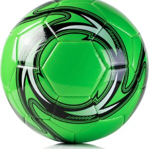 Western Star Soccer Ball Size 3 & Size 4 & Size 5 - Official Match Weight - 5 Colors - Youth & Adult Soccer Players - Helix - Attractive and Durable Design