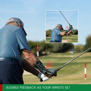 Precision Impact Golf Training Aid - Putting Trainer, Golf Swing Trainer, Golf Training Equipment, Golf Swing Trainer Aid, Golf Trainer, Golf Practice Equipment, Wrist Hinge Trainer - RH Golfers Only