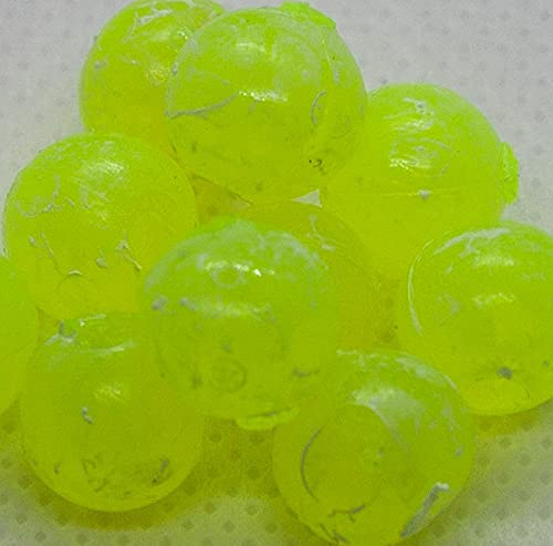 BnR Tackle SBHS8 Soft Beads, 8 mm, Hot Snot, Neutral Buoyancy, 15/Pack