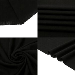 RUI VTRON Black Scarfs for Women Pashmina Shawls and Wraps for Evening Dresses Fall Winter Scarves