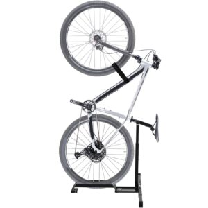 qualward vertical bike stand floor bicycle rack adjustable upright design, space saving for living room, bedroom and garage