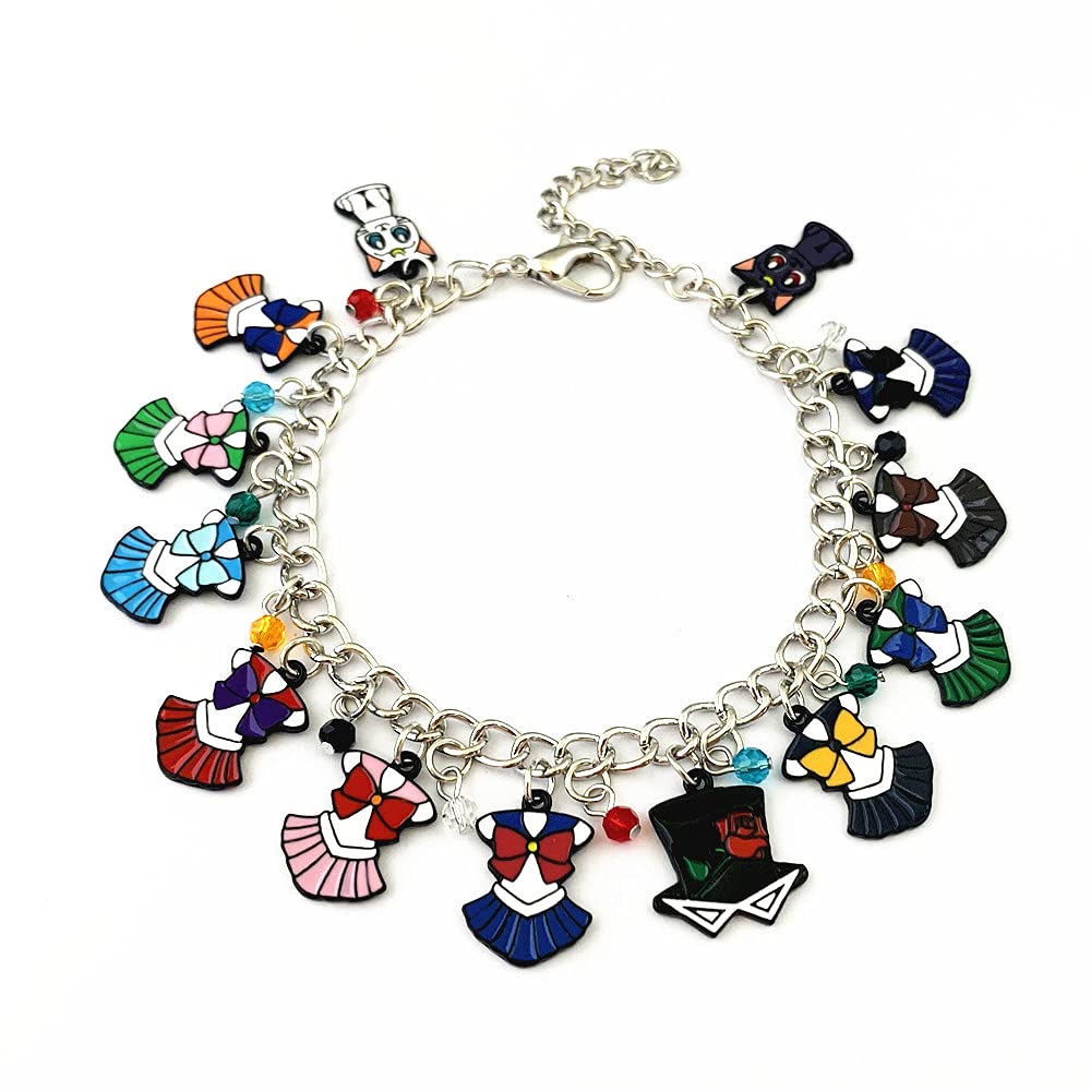 FJCPHAHA Anime Cartoon Metal Original Charm Bracelet Gifts for Woman Men